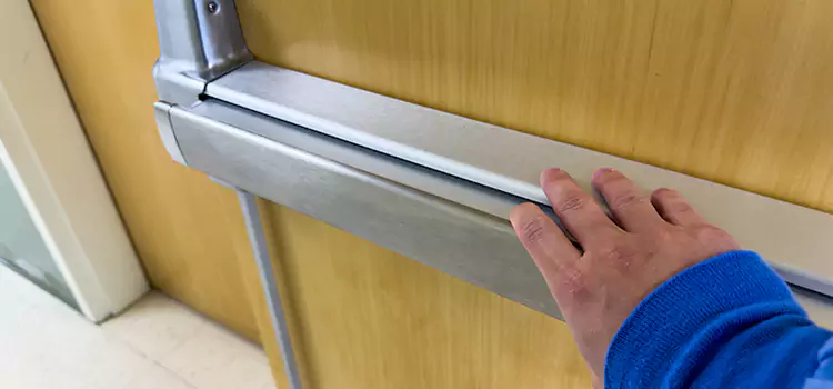 Installing a Push Bar on a Door Terrebonne